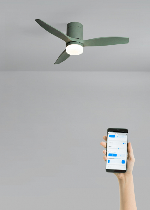 WIND CALM - Ventilatore da soffitto silenzioso da 40W con pale tecniche in ABS di varie dimensioni