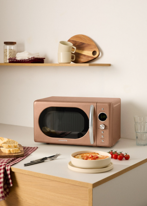 MICROWAVE RETRO - Forno a microonde 20 L con grill digitale 900 W