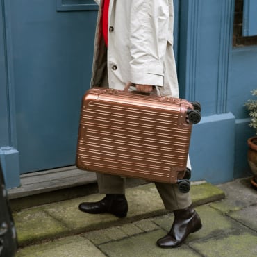 LUGGAGE ALUMINIUM - Valigia Rigida In Alluminio Con Lucchetto TSA E Ruote Multidirezionali Check-in M (45x25.7x66.5cm)