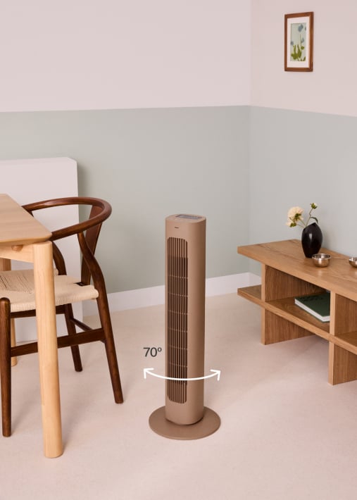 AIR TOWER - Ventilatore a torre oscillante 50W e 77 cm di altezza