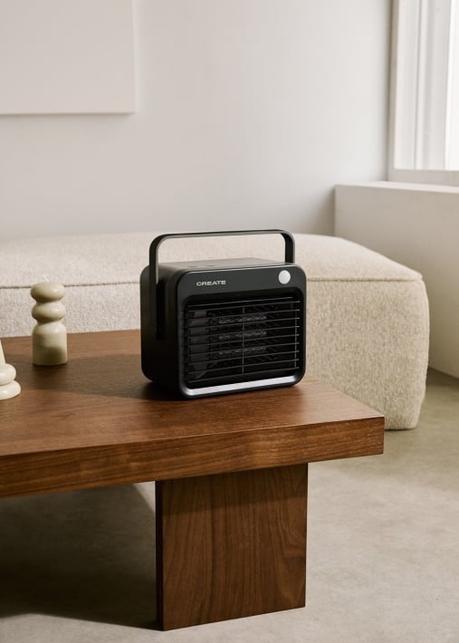 WARM BOX MOTION - Termoventilatore ceramico da 800 W con sensore di movimento