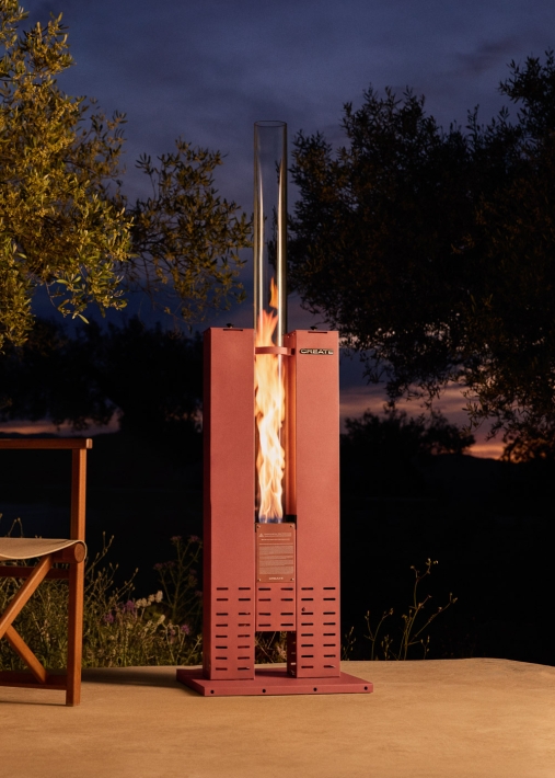FIRE TUBE HEATER - Stufa a pellet da esterno 8,2 kW senza fumo