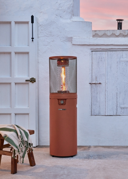 FIRE ROUND HEATER - Riscaldatore a gas 8kW per terrazze e spazi esterni