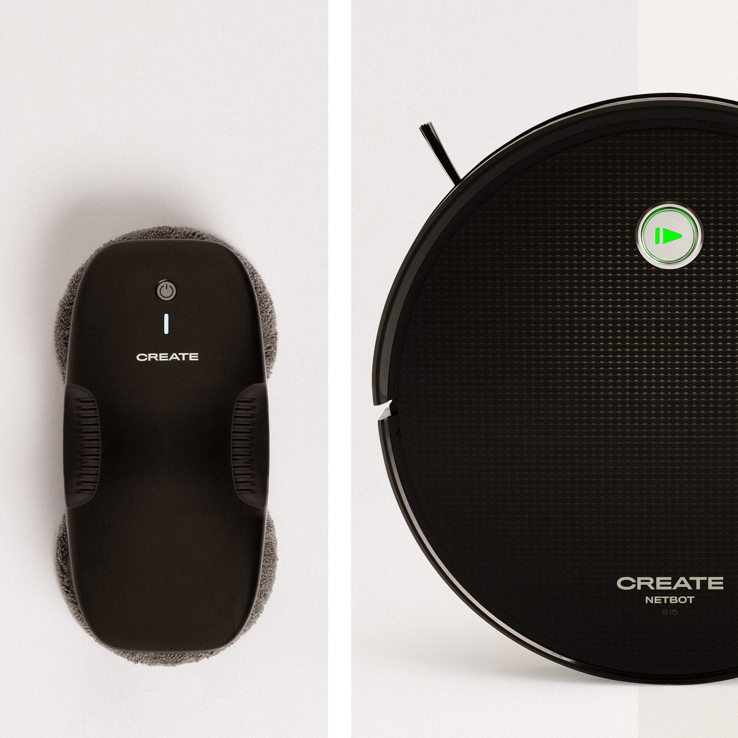 PACK - Robot Lavavetri automatico WIPEBOT + NETBOT S15 2.0 Robot  Aspirapolvere lavapavimenti - Create