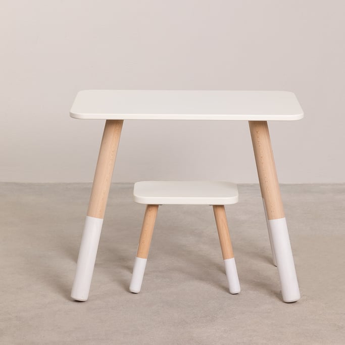 SKLUM - Set tavolo e sgabello in legno per bambini Grechen, imagen de galería 1