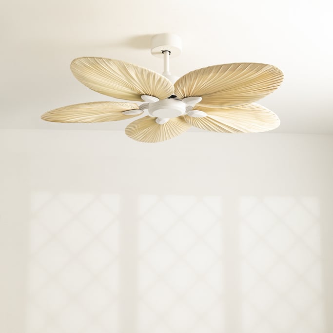 WINDLIGHT PALM DC - Ventilatore da soffitto 40W Silenzioso Ø132 cm, imagen de galería 1