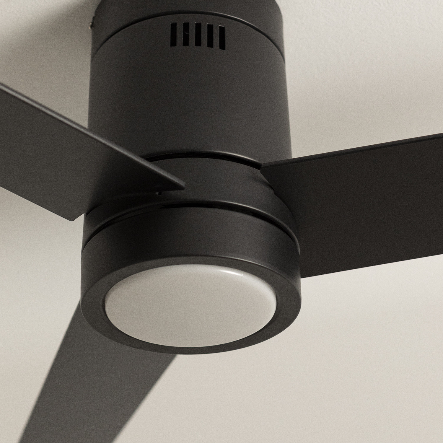 Ventilatore da soffitto con motore DC nero con luce WINDLIGHT MINIMAL DC Silenzioso CREATE timer 