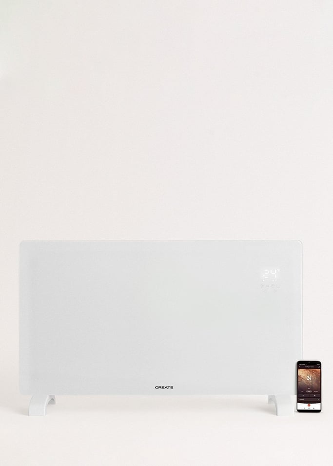 WARM CRYSTAL 2500W - Termoconvettore elettrico in vetro con WiFi, Immagine di galleria 2