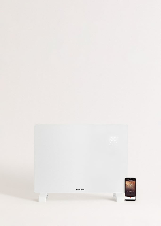 WARM CRYSTAL 1500W - Termoconvettore elettrico in vetro con WiFi, Immagine di galleria 2