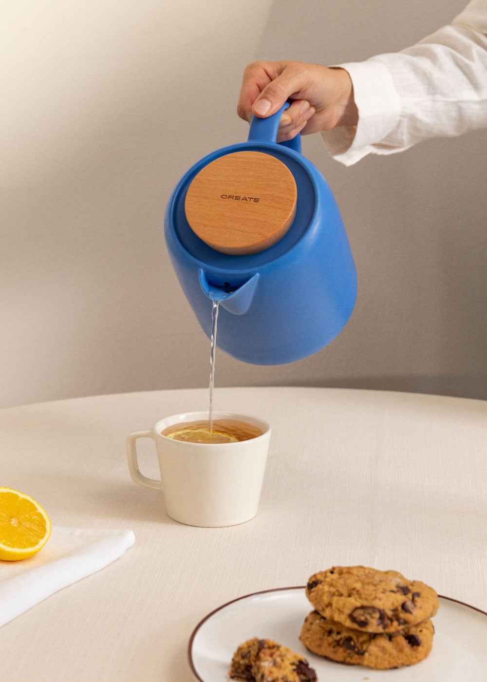 CREATE - KETTLE CERAMIC - Bollitore elettrico in ceramica da 1 L