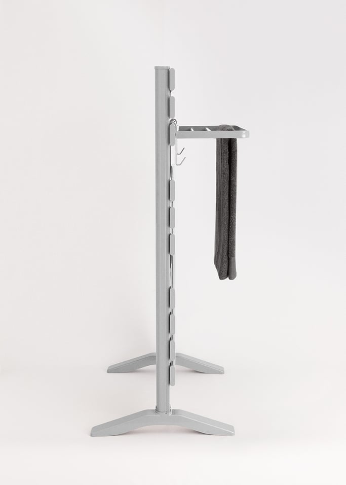 Portasciugamani con ganci e tre barre per scaldasalviette WARM TOWEL, Immagine di galleria 6