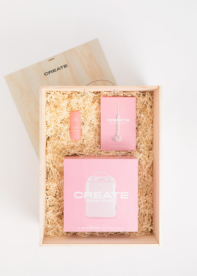 BEAUTY BOX - Confezione regalo con minifrigorifero portatile + spazzolino da denti elettrico + dentifricio Haan, Immagine di galleria 2