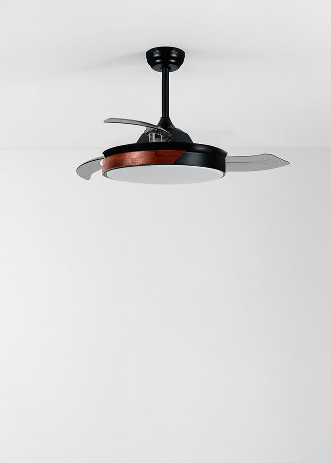 WIND CLEAR - Ventilatore da soffitto 40W silenzioso Ø108cm lame retrattili, Immagine di galleria 2