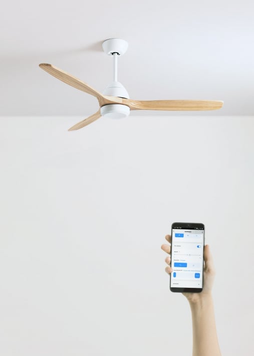 Acquista WIND CUP - Ventilatore da soffitto 40W silenzioso Ø132 cm 100% legno