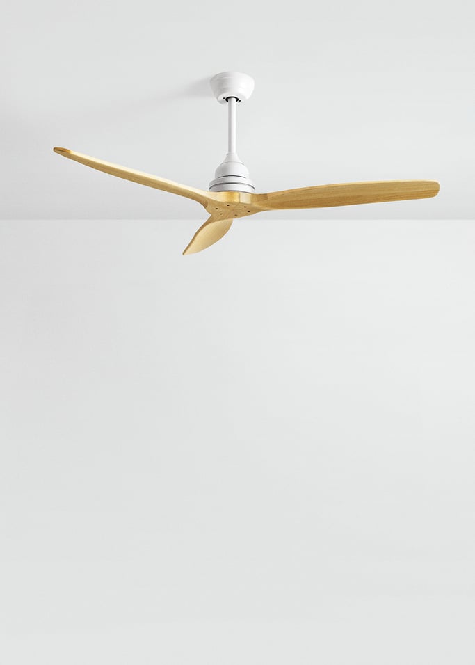 WIND WOOD - Ventilatore da soffitto 75W silenzioso Ø132 cm, Immagine di galleria 2