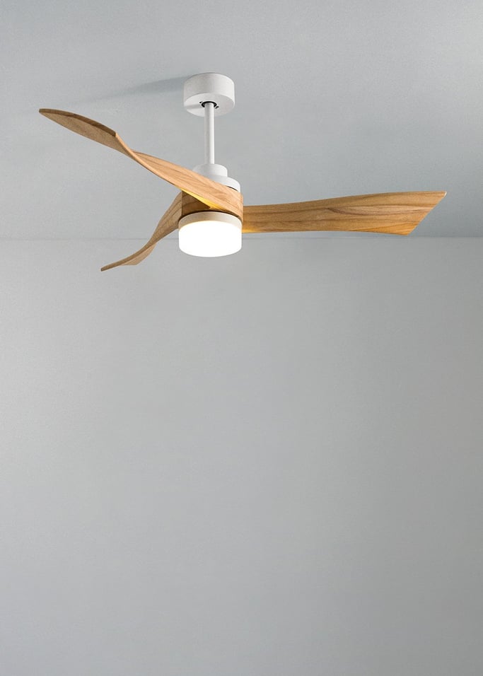 WIND CURVE - Ventilatore da soffitto 40W silenzioso Ø132 cm, Immagine di galleria 2