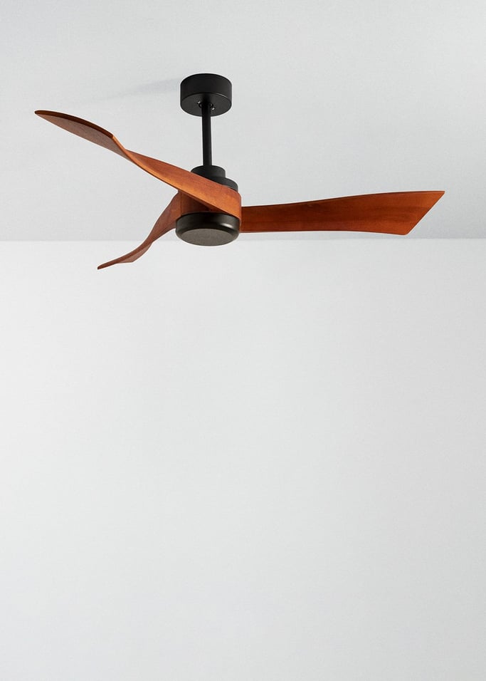 WIND CURVE - Ventilatore da soffitto 40W silenzioso Ø132 cm, Immagine di galleria 1
