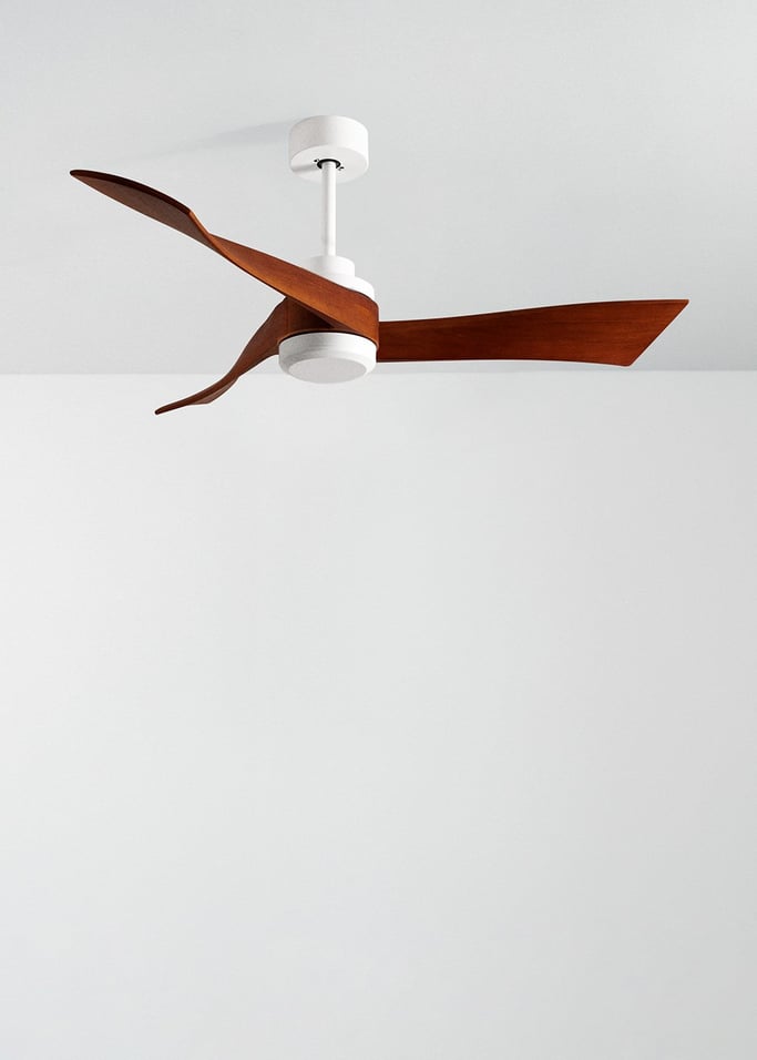 WIND CURVE - Ventilatore da soffitto 40W silenzioso Ø132 cm, Immagine di galleria 2