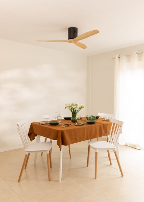 Acquista WIND CALM - Ventilatore da soffitto 40W silenzioso Ø132 cm 100% legno