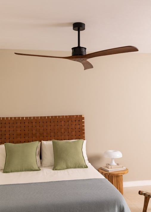 Acquista WIND LARGE - Ventilatore da soffitto 40W silenzioso XL Ø152 cm 100% legno