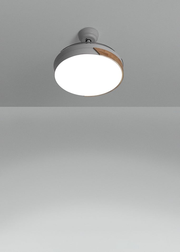 WIND CLEAR - Ventilatore da soffitto 40W silenzioso Ø108cm lame retrattili, Immagine di galleria 2