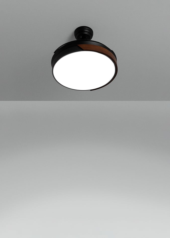 WIND CLEAR - Ventilatore da soffitto 40W silenzioso Ø108cm lame retrattili con luce LED da 36W, Immagine di galleria 2
