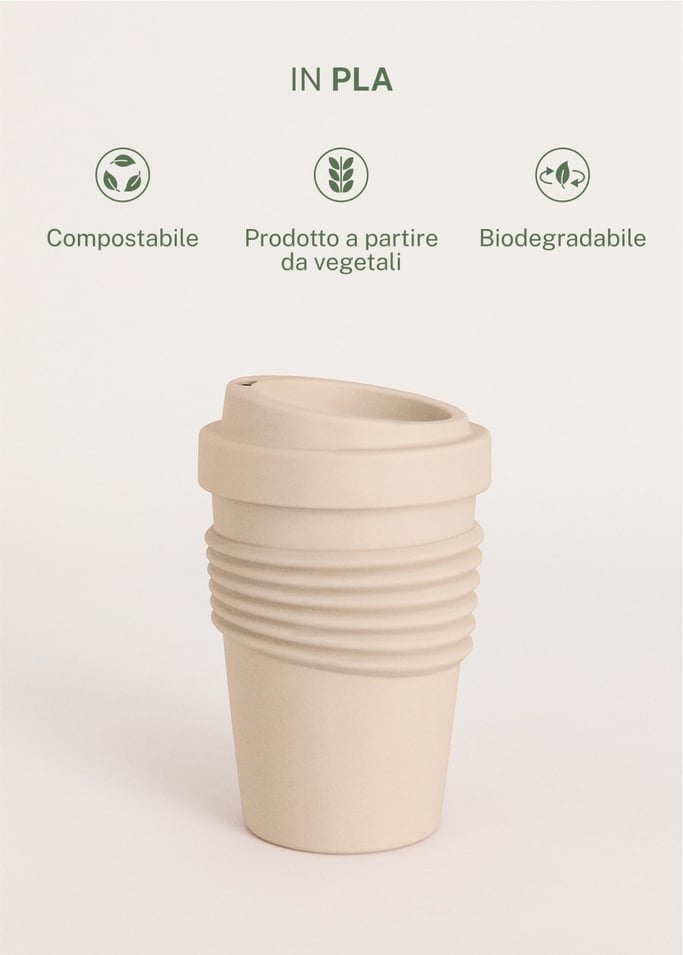 KITCHENWARE OUTDOOR ECO - Bicchiere con coperchio per caffè in materiale riciclato, Immagine di galleria 4
