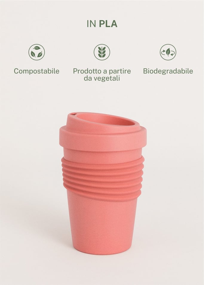 KITCHENWARE OUTDOOR ECO - Bicchiere con coperchio per caffè in materiale riciclato, Immagine di galleria 4