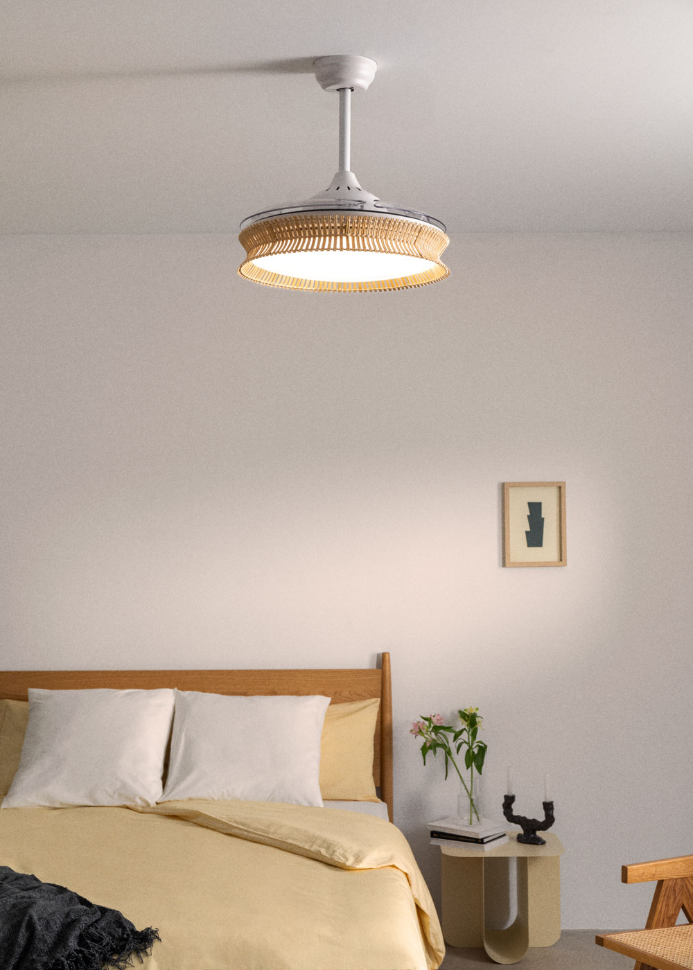 QuietCool Ventilatore A Soffitto 40W Con Pannello Solare – Raffreddamento Ecologico 24/7