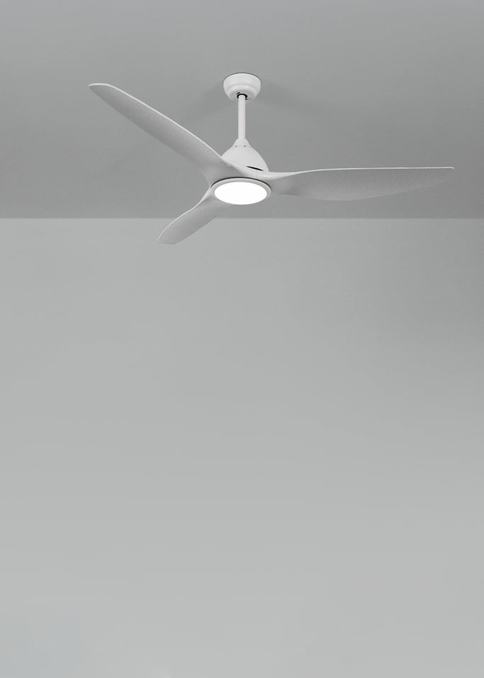 WIND SAIL - Ventilatore da soffitto 90W silenzioso XL Ø163 cm con luce LED da 24W, Immagine di galleria 2