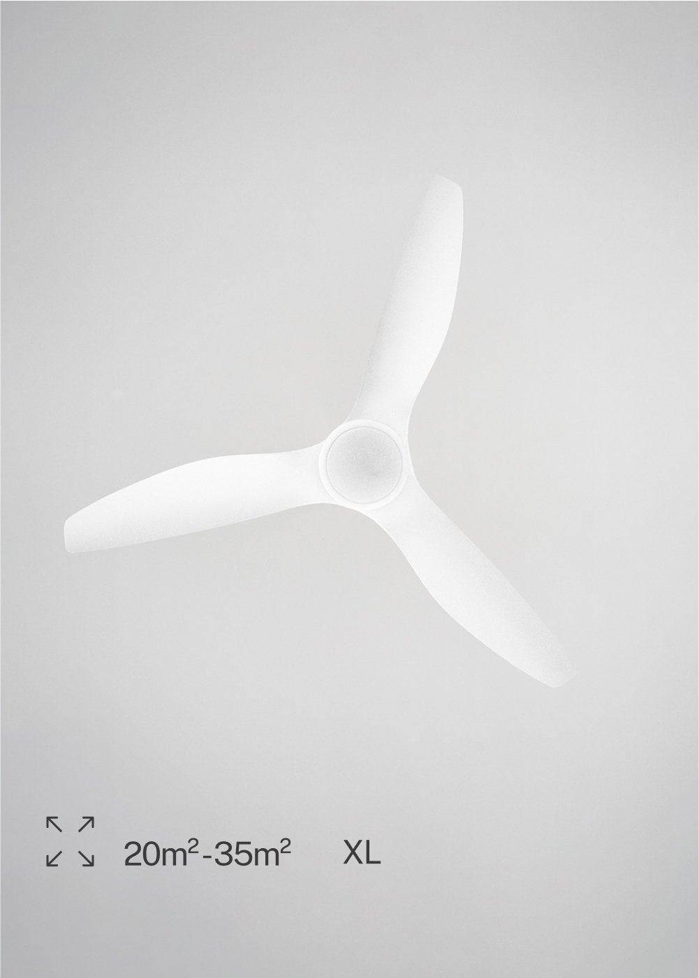 Ventilatore Soffitto XL Bianco Con Telecomando - Silenzioso Con Timer E Luce LED - Foto 2