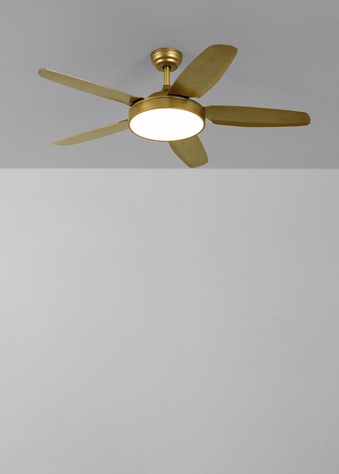 WIND FLAT - Ventilatore da soffitto 40W silenzioso Ø132 cm con luce LED da 24W, Immagine di galleria 2
