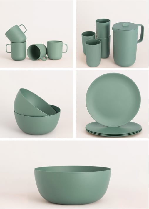 Acquista KITCHENWARE OUTDOOR ECO COLLECTION - Pack stoviglie da giardino