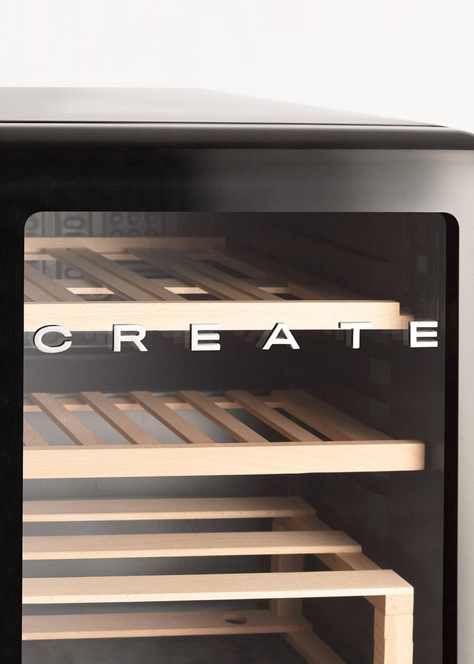 WINECOOLER RETRO - Raffreddatore di vino elettrico in stile retrò per 12, 45 o 76 bottiglie, Immagine di galleria 6