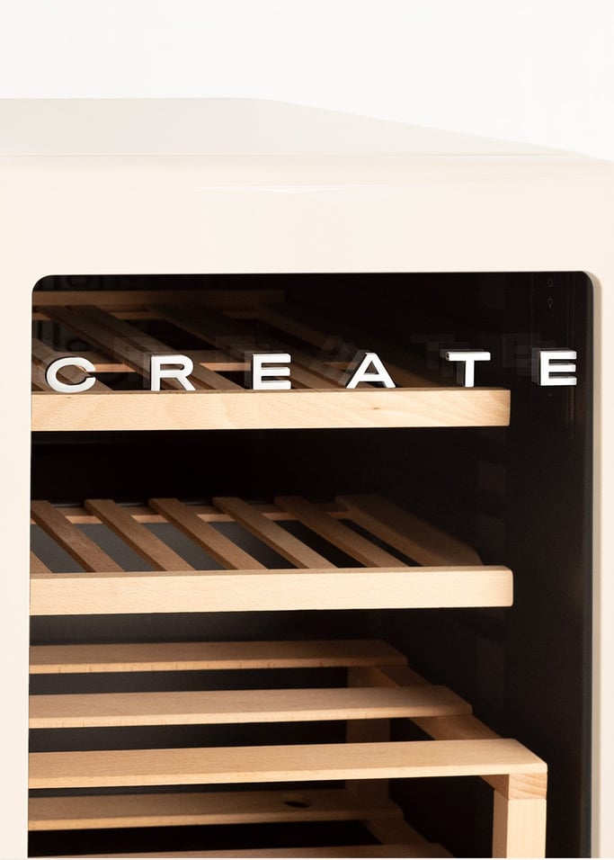 WINECOOLER RETRO - Raffreddatore di vino elettrico in stile retrò per 12, 45 o 76 bottiglie, Immagine di galleria 3