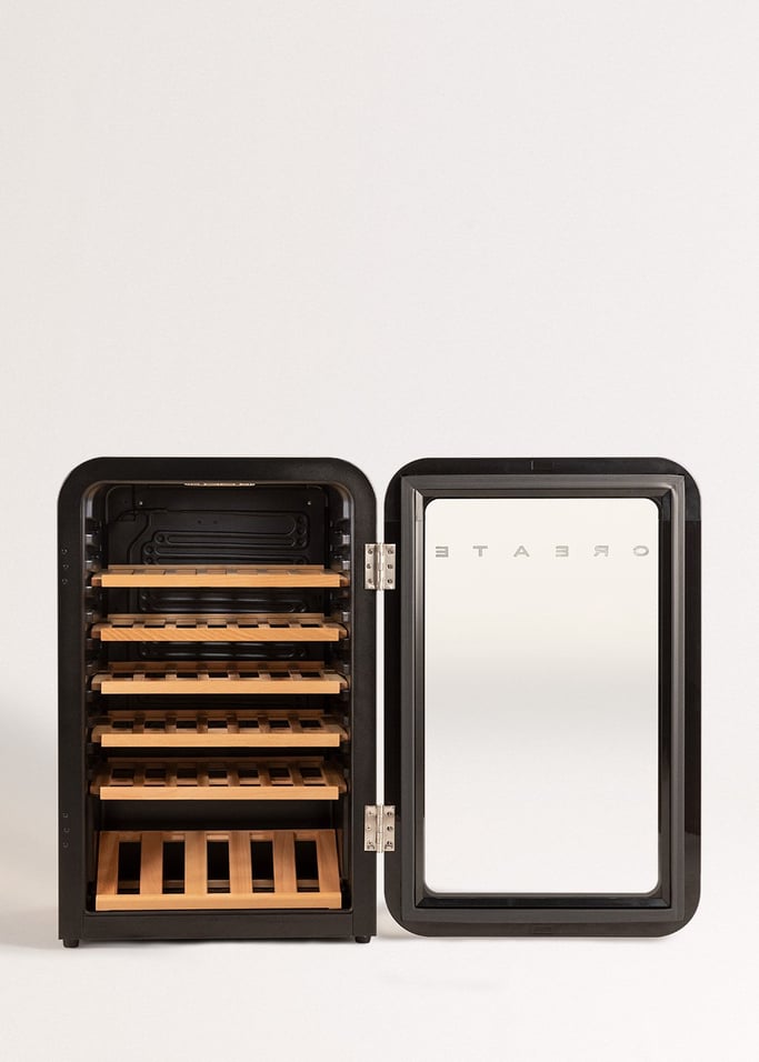 WINECOOLER RETRO - Raffreddatore di vino elettrico in stile retrò per 12, 45 o 76 bottiglie, Immagine di galleria 3