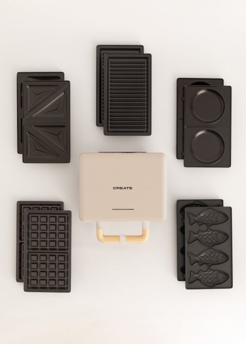 Acquista Pack STONE STUDIO Doppia - Tostapane,  grill e macchina waffle + Piastra Taiyaki + Piastra pancake 