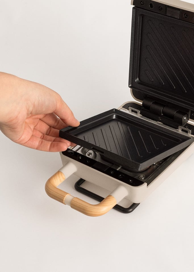 STONE STUDIO - Tostiera per panini, grill e waffle con piastre intercambiabili, Immagine di galleria 6