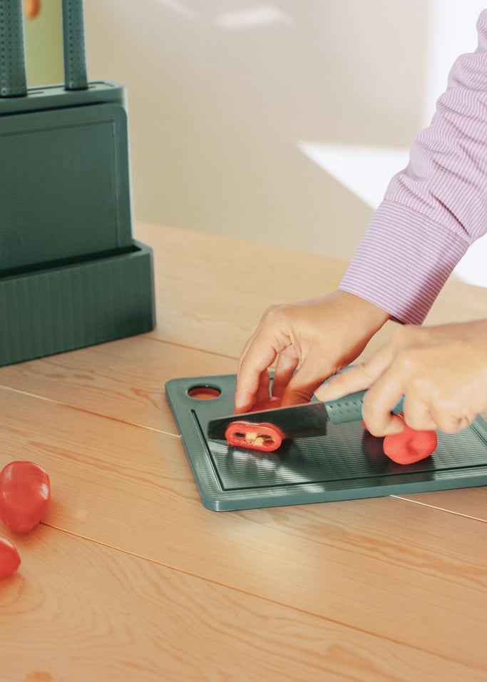 KITCHENWARE STUDIO - Set di 2 taglieri e 4 coltelli da cucina, Immagine di galleria 4