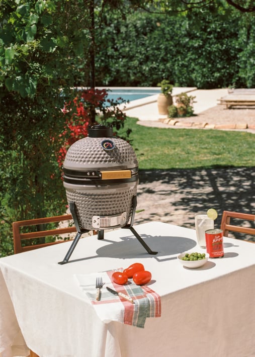 Acquista BBQ KAMADO - Barbecue affumicatore in ceramica