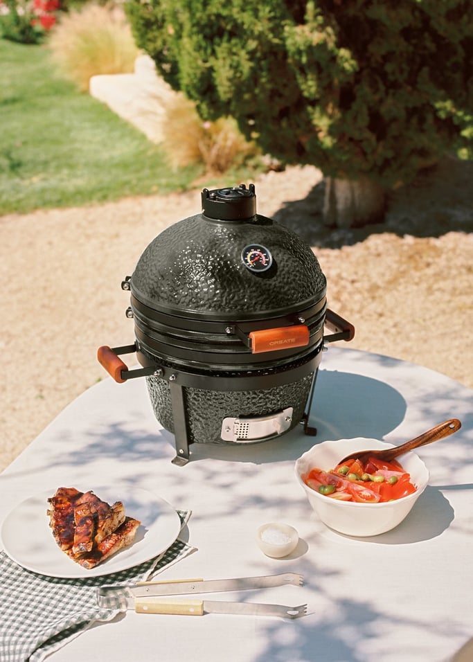 BBQ KAMADO - Barbecue affumicatore in ceramica, Immagine di galleria 1