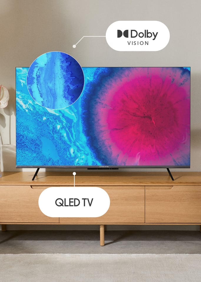 TV COLOR STUDIO - TV Smart QLED 4K con schermo antiriflesso e cornice colorata, Immagine di galleria 8