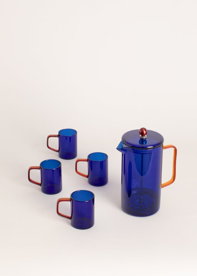 PACK AMBAR COLLECTION - Cafetière à piston + 4 petites tasses, Immagine di galleria 1