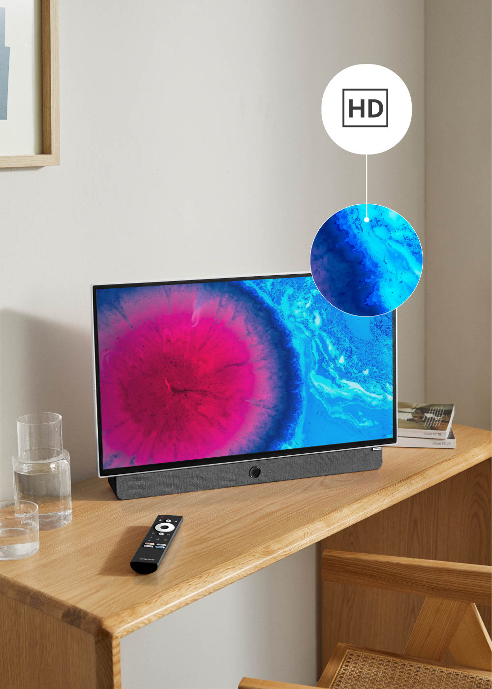 TV Portatile Metz MPE7000Y Da 24 Pollici Con Batteria Integrata, Google TV, Ricarica Auto 12V, FHD, HDR10 E Audio Dolby, Modello 2024 - 2