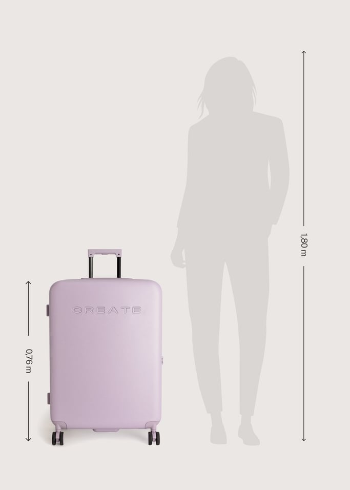 LUGGAGE STUDIO - Valigia rigida in policarbonato con lucchetto TSA e ruote multidirezionali, Immagine di galleria 10