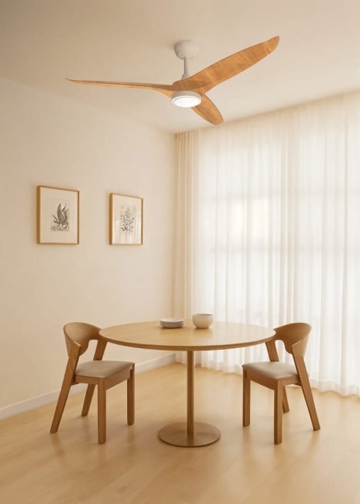 Acquista WIND CENTURY - Ventilatore da soffitto 40W silenzioso Ø152 cm 100% legno