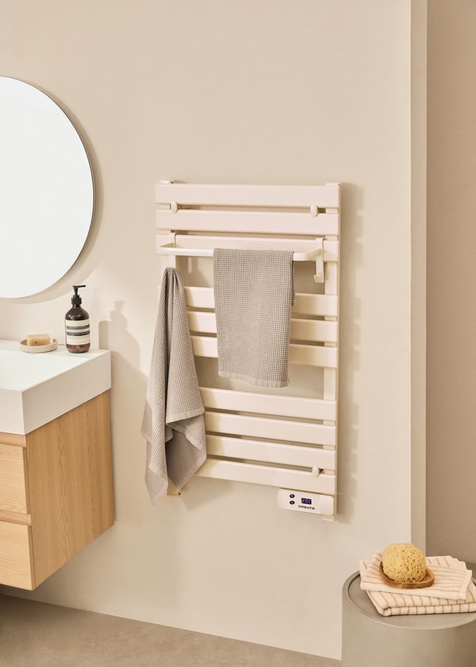 WARM TOWEL - Scaldasalviette elettrico da terra o da parete 500W, Immagine di galleria 1