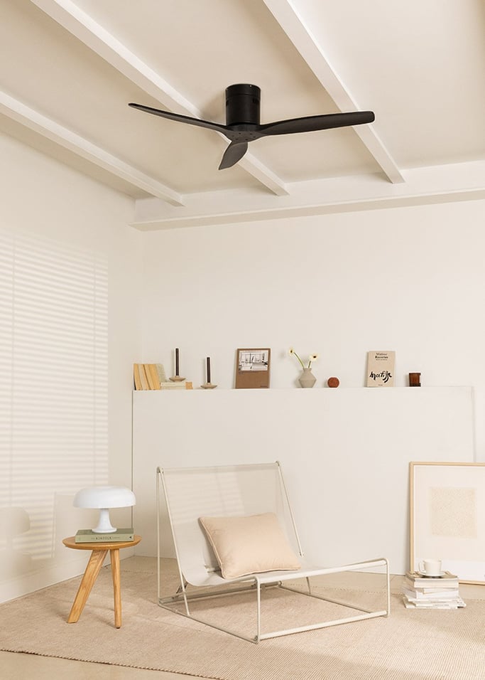 WIND CALM NATURAL WOOD - Ventilatore da soffitto 40W silenzioso 100% legno varie dimensioni, Immagine di galleria 2