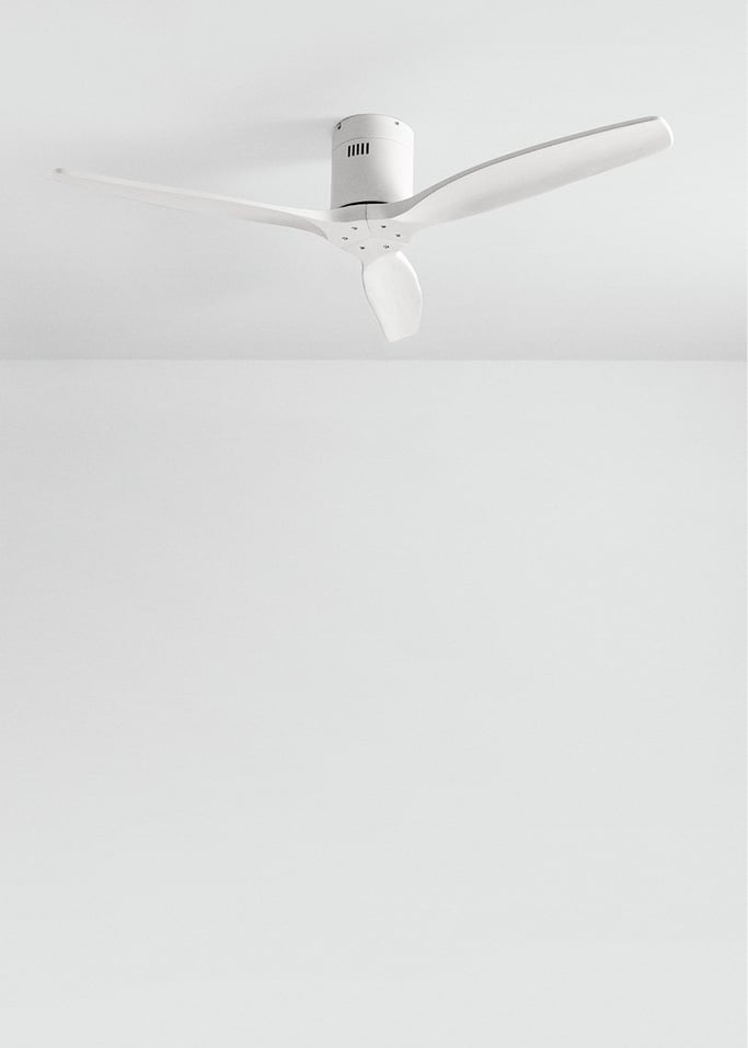 WIND CALM NATURAL WOOD - Ventilatore da soffitto 40W silenzioso 100% legno varie dimensioni, Immagine di galleria 2