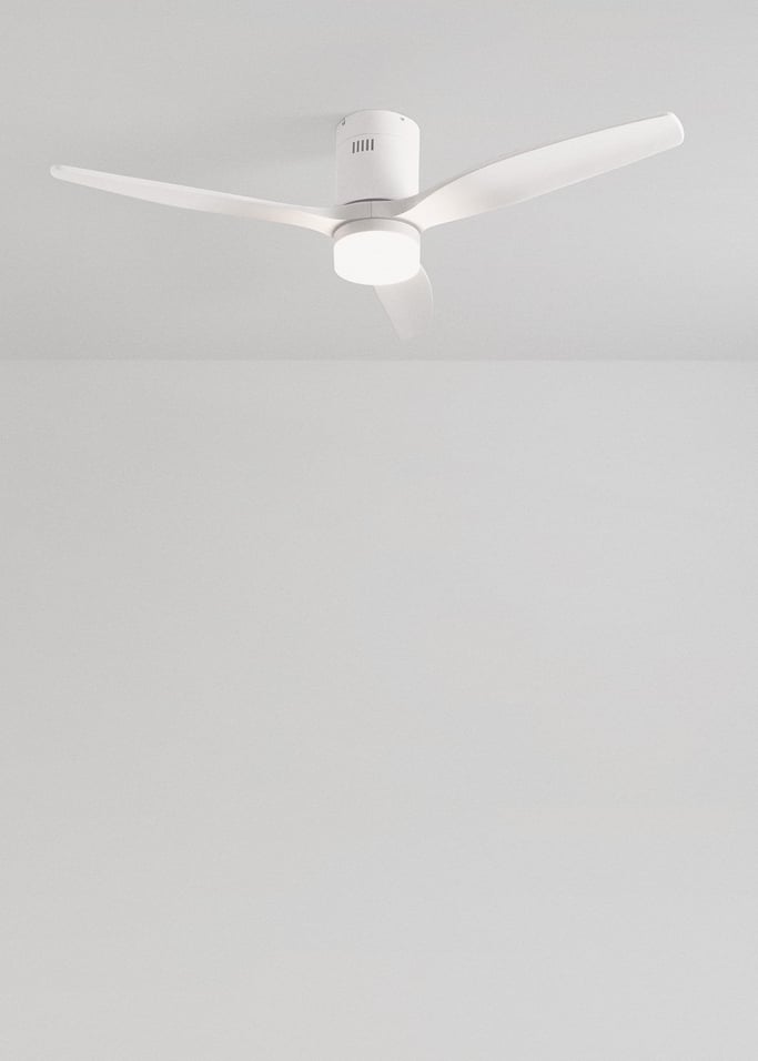 WIND CALM NATURAL WOOD - Ventilatore da soffitto 40W silenzioso 100% legno varie dimensioni, Immagine di galleria 2